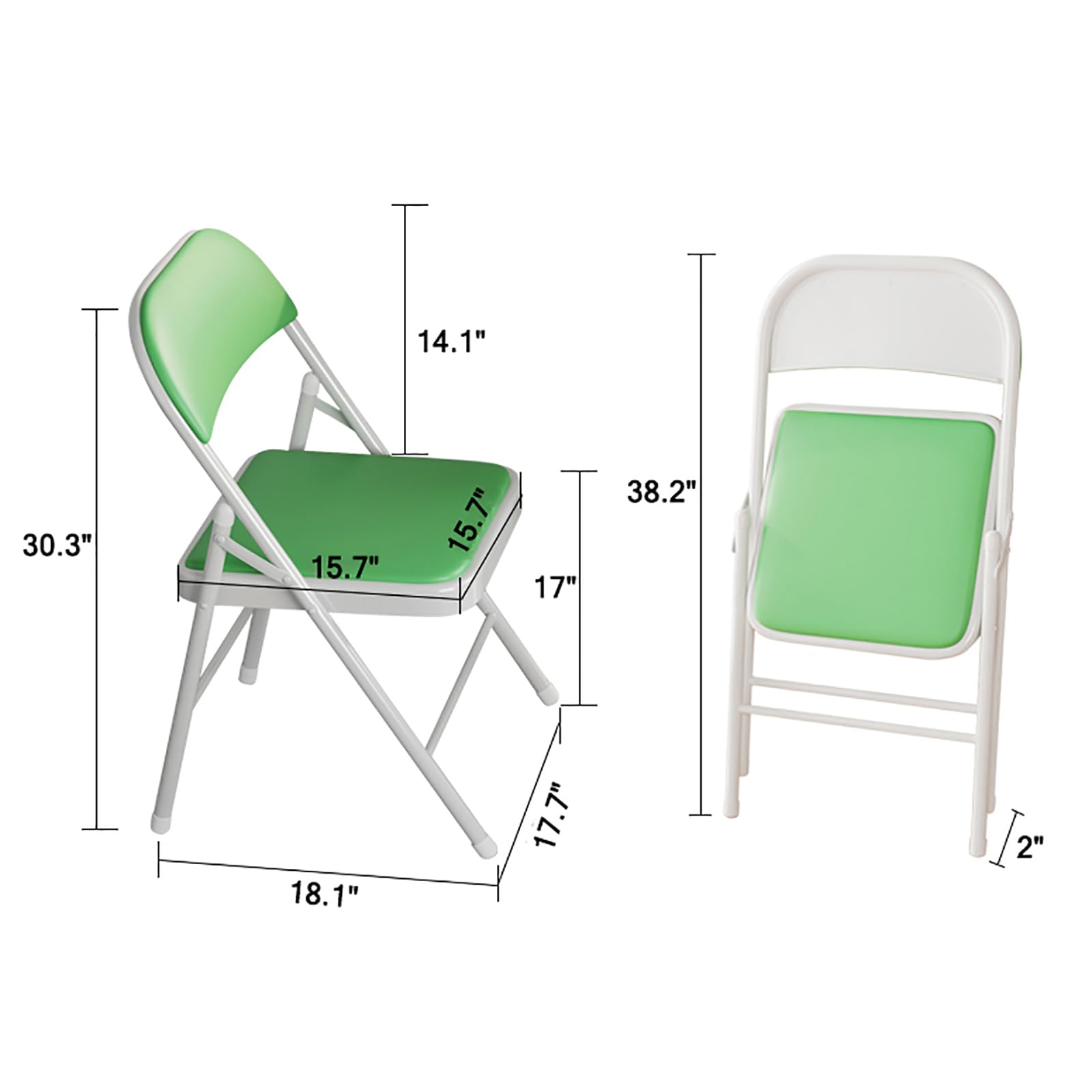 Amazon.com: SUZEPER Folding Chair with Padded Seat,Ergonomic